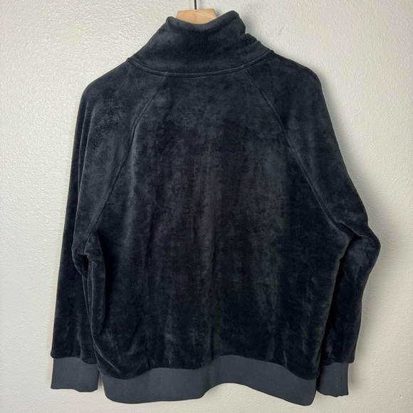 Athleta Black Recover Cozy Snap Front Fleece Pullover - Picture 9 of 12